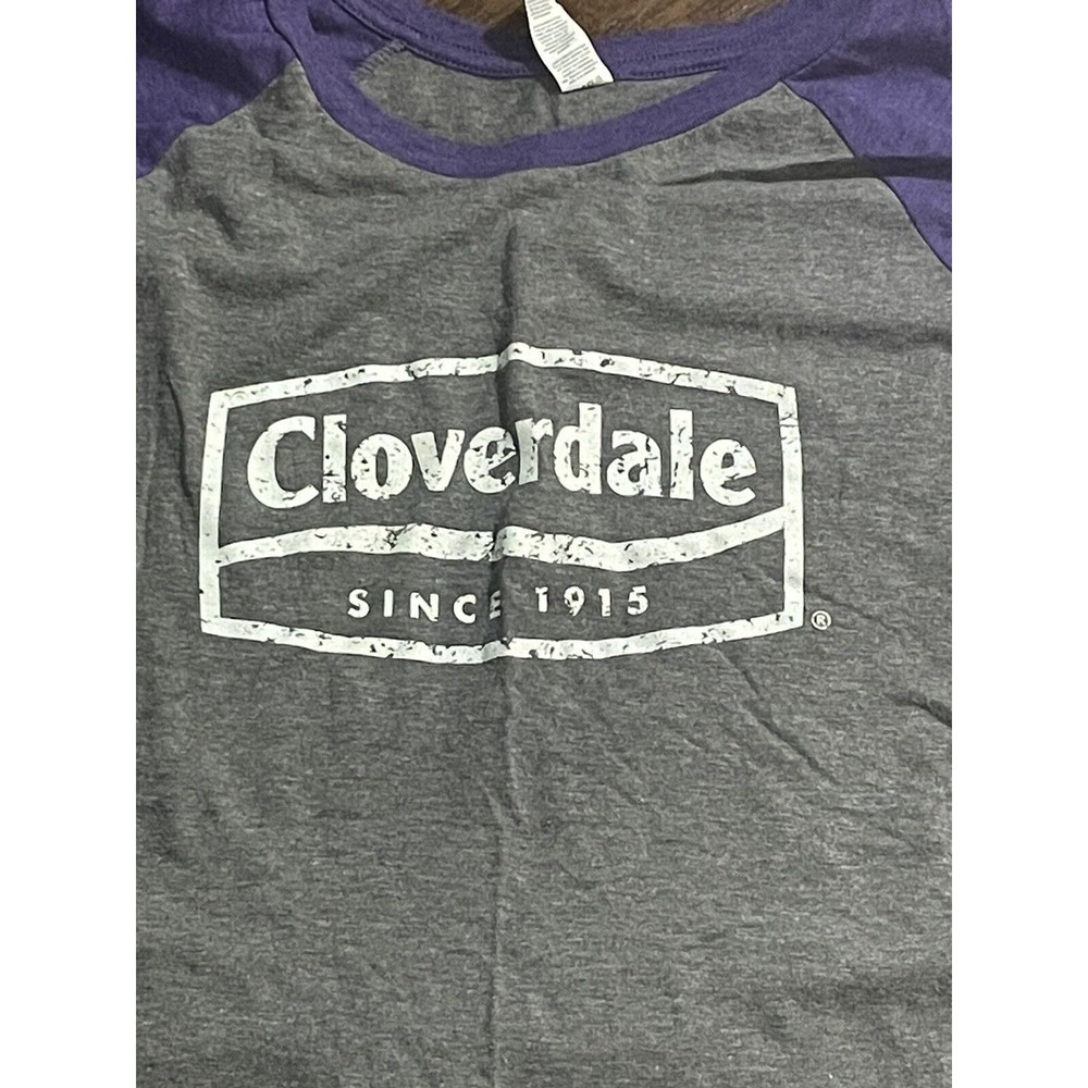 Cloverdale Baseball 3/4 Sleeve Purple Shirt XXL